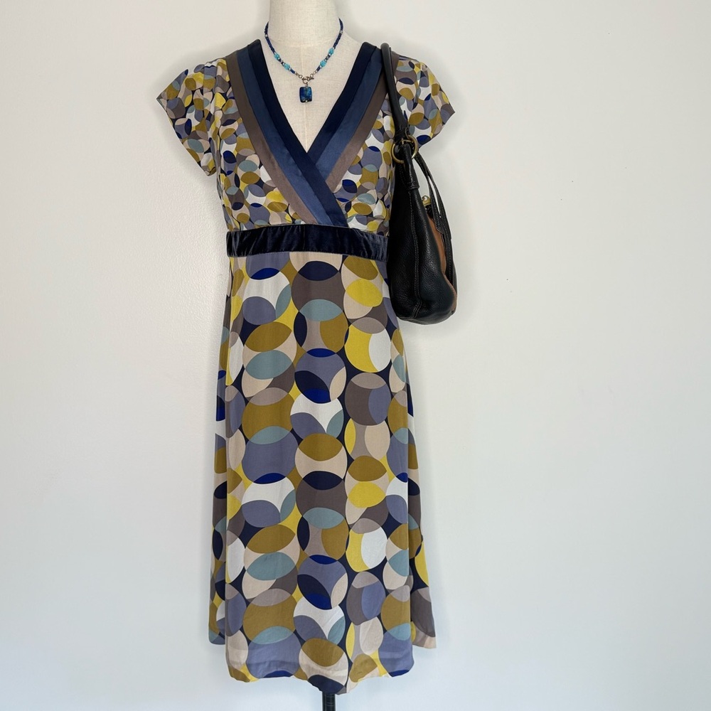 Stylish Geometric Print Dress